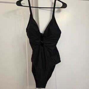 Freshwater Black Swimsuit with Knot Detail-NWOT